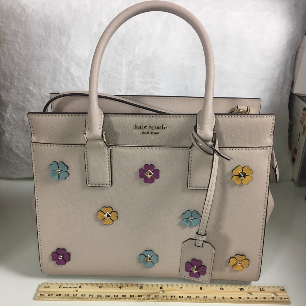 Kate Spade Cameron Flower Spade Medium Satchel